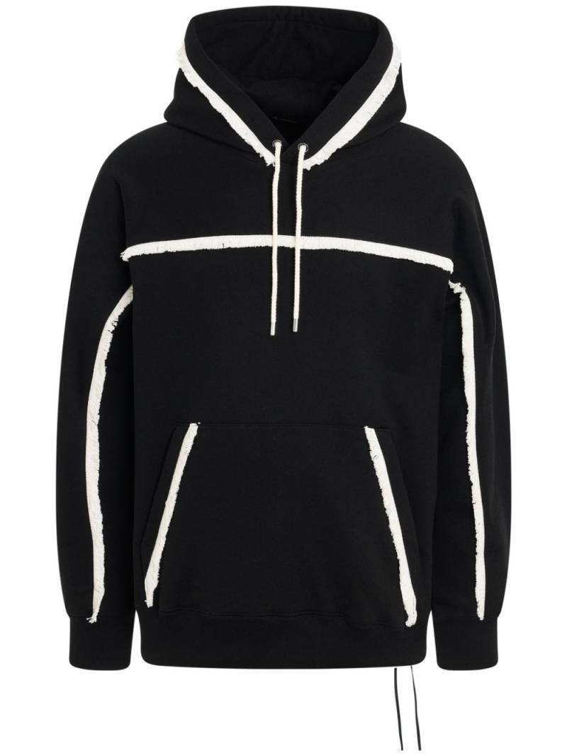 Mastermind Japan embroidered fringed hoodie - Black von Mastermind Japan