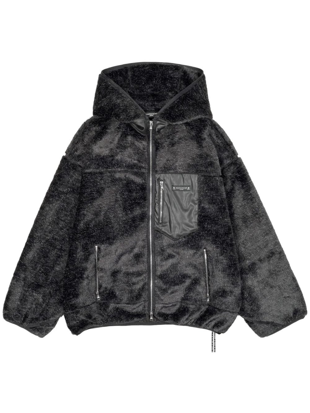 Mastermind Japan fleece hooded jacket - Grey von Mastermind Japan