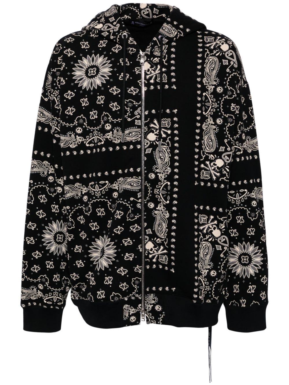 Mastermind Japan graphic-print hooded jacket - Black von Mastermind Japan