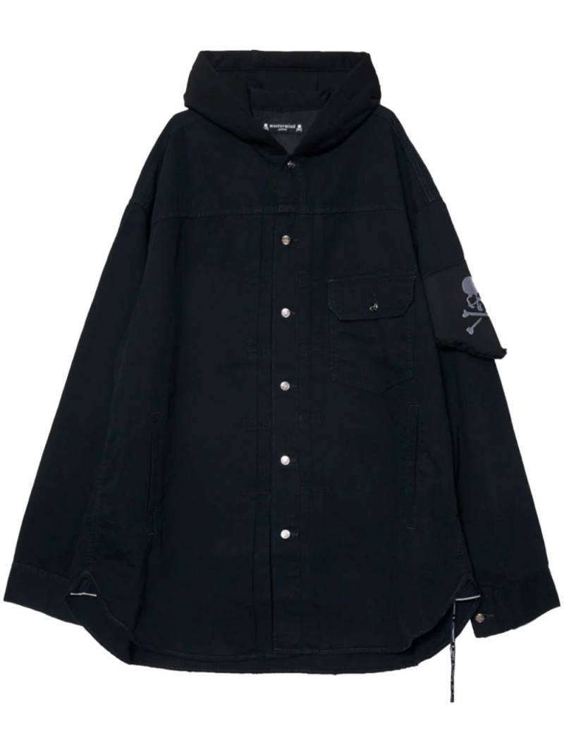 Mastermind Japan hooded denim shirt - Black von Mastermind Japan