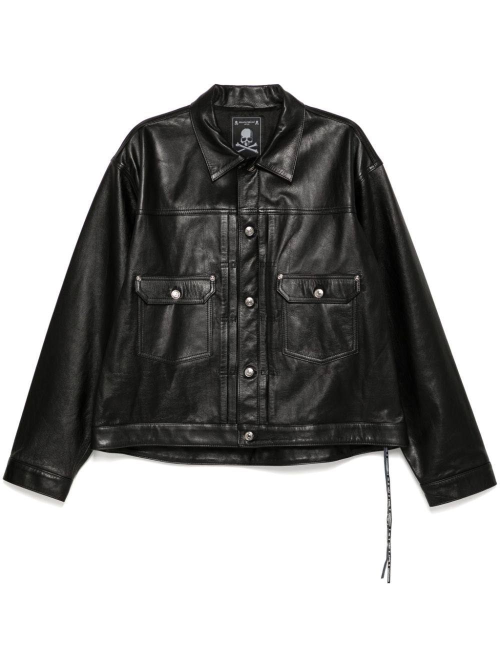 Mastermind Japan leather jacket - Black von Mastermind Japan