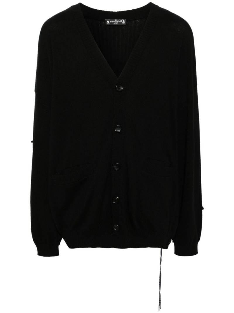 Mastermind Japan puzzle oversized cardigan - Black von Mastermind Japan