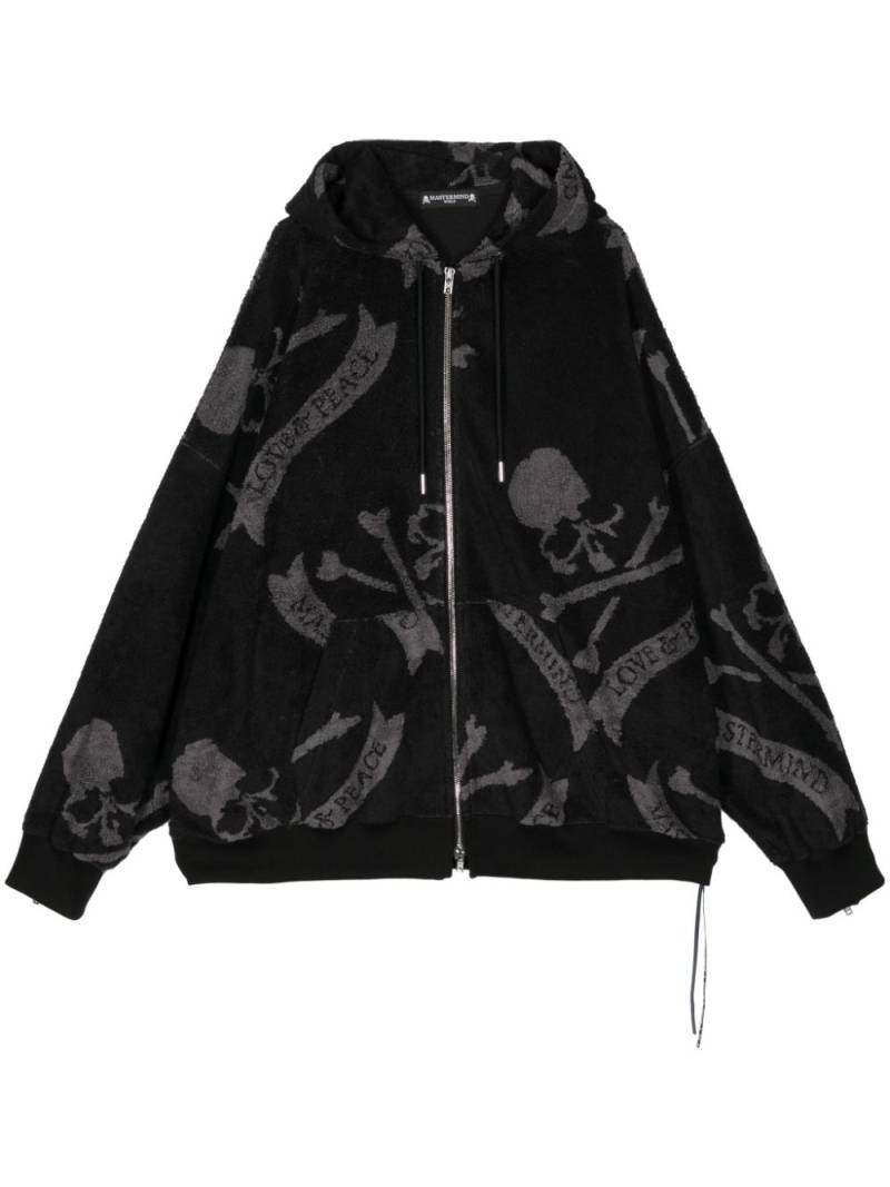 Mastermind Japan skull-print cotton hoodie - Grey von Mastermind Japan