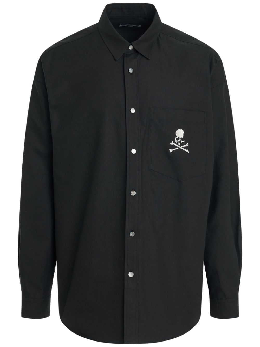 Mastermind World embroidered cotton shirt - Black von Mastermind World