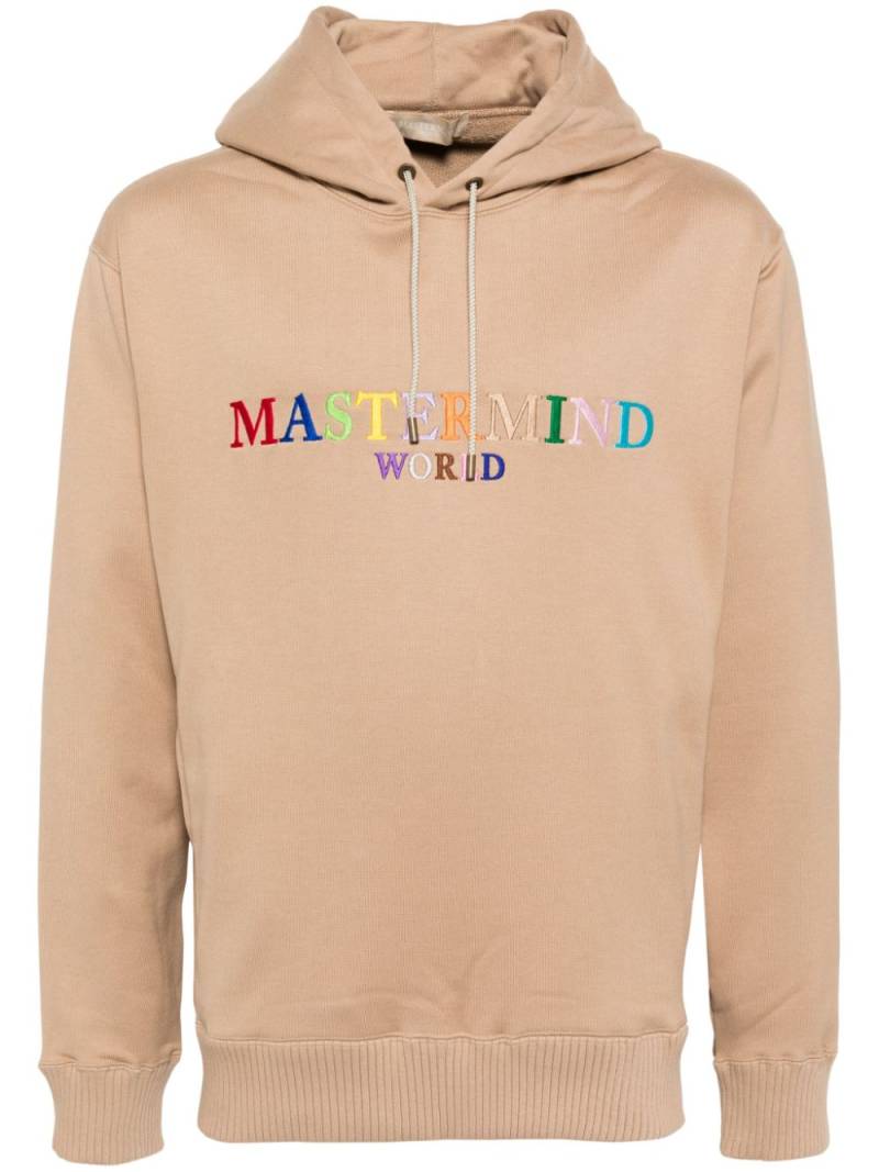 Mastermind World embroidered logo hoodie - Brown von Mastermind World