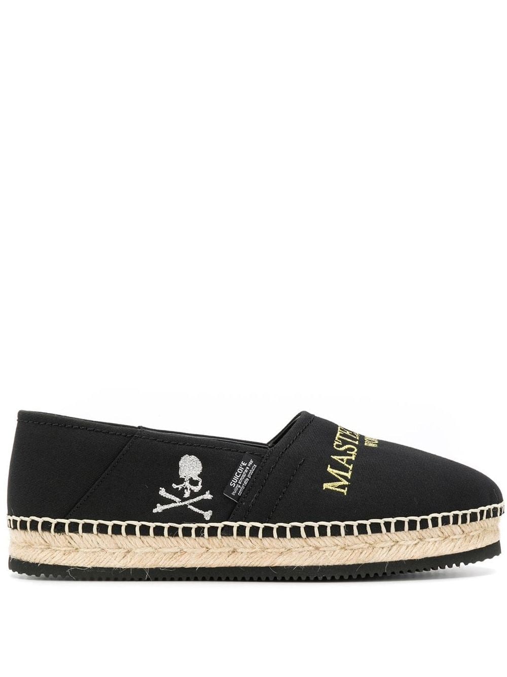 Mastermind World logo embroidered espadrilles - Black von Mastermind World