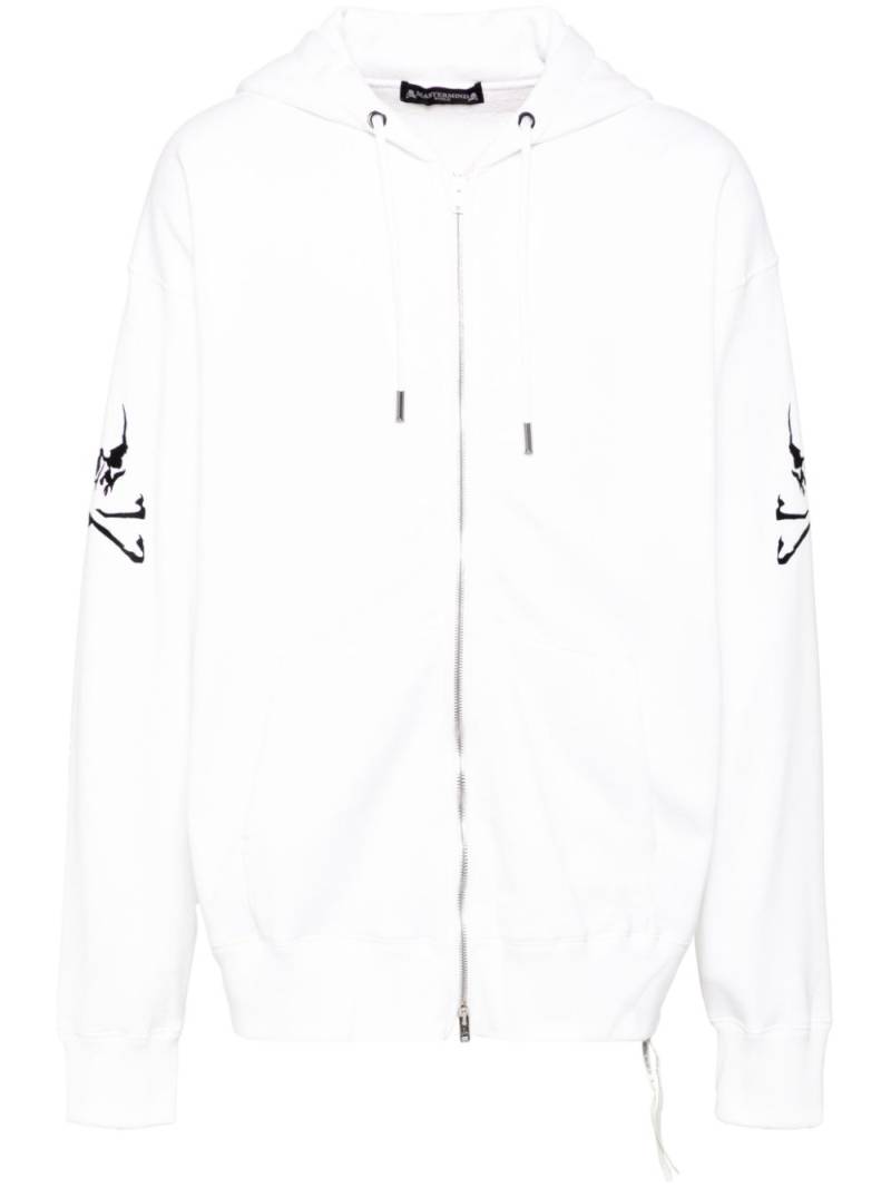 Mastermind World logo-embroidered hoodie - White von Mastermind World