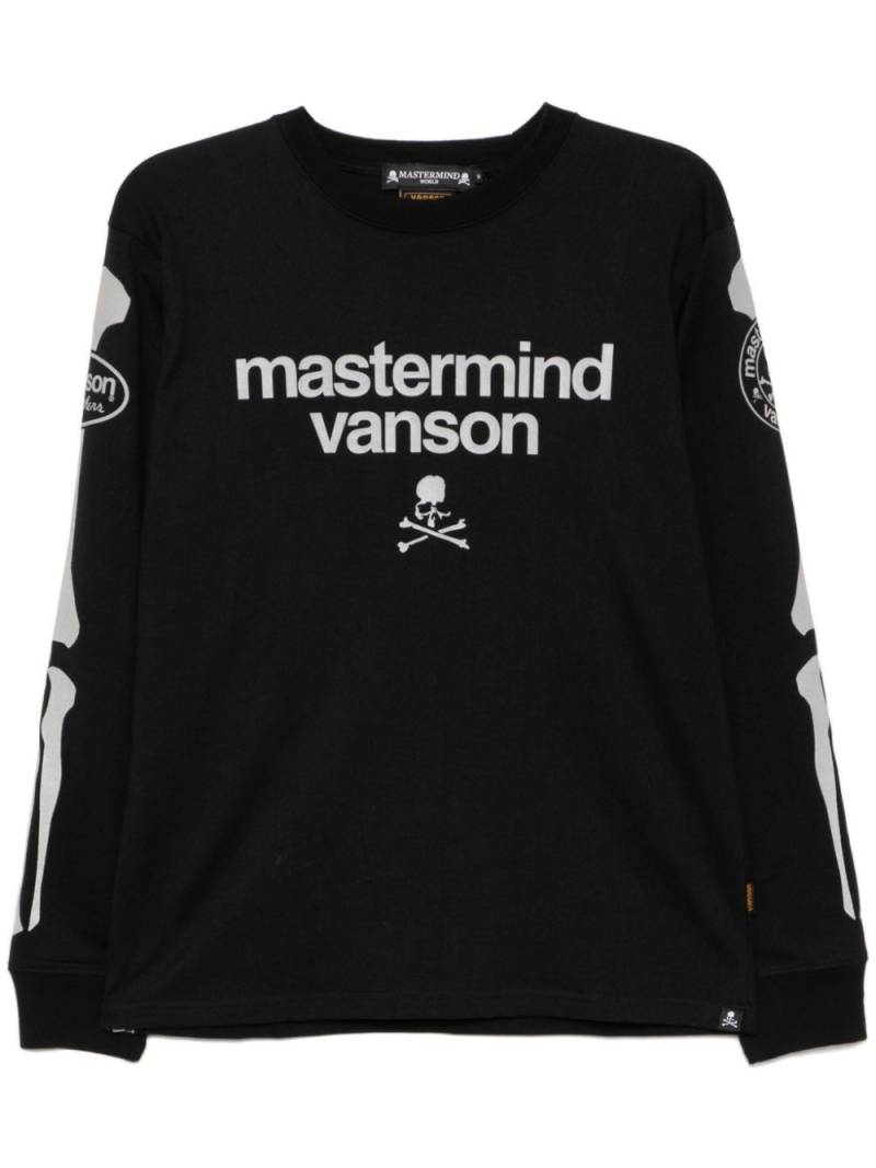 Mastermind World logo-print cotton T-shirt - Black von Mastermind World