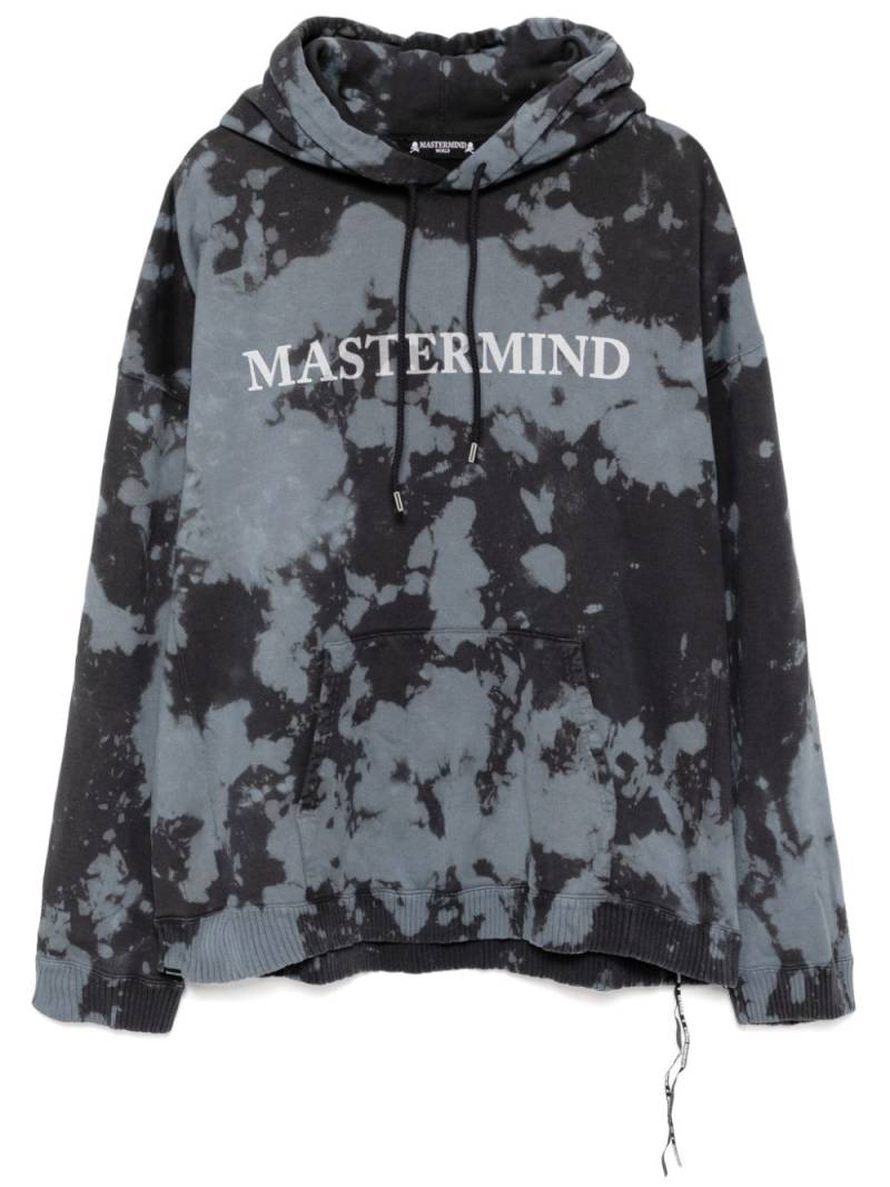 Mastermind World logo print cotton hoodie - Grey von Mastermind World