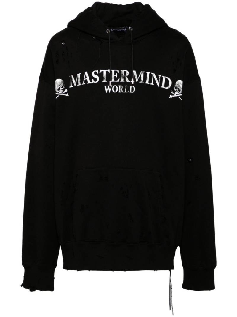 Mastermind World logo-print hoodie - Black von Mastermind World