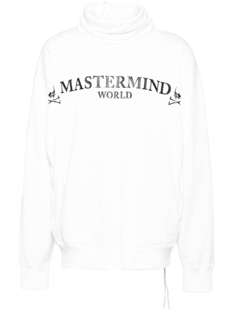 Mastermind World logo-print hoodie - White von Mastermind World