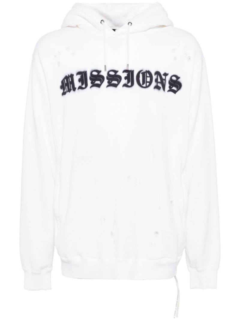 Mastermind World logo print hoodie - White von Mastermind World