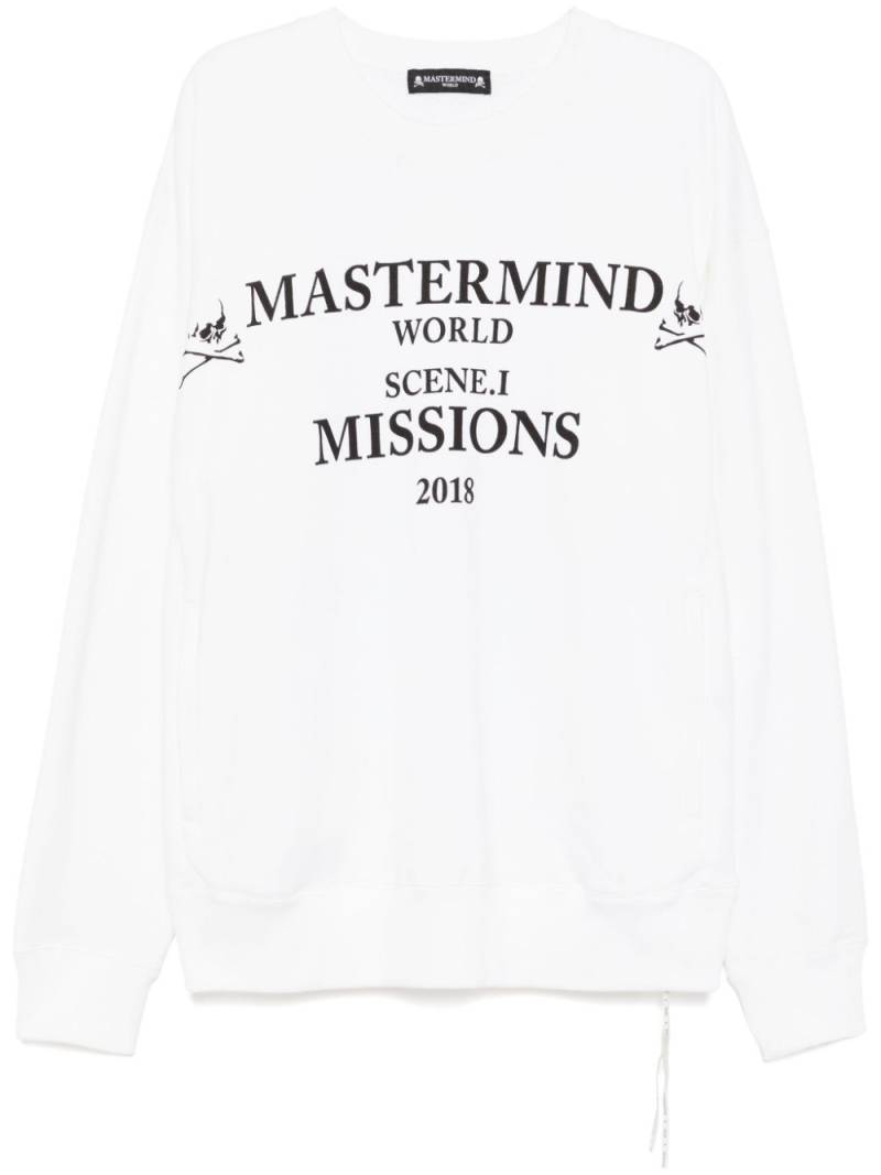 Mastermind World logo print sweatshirt - White von Mastermind World