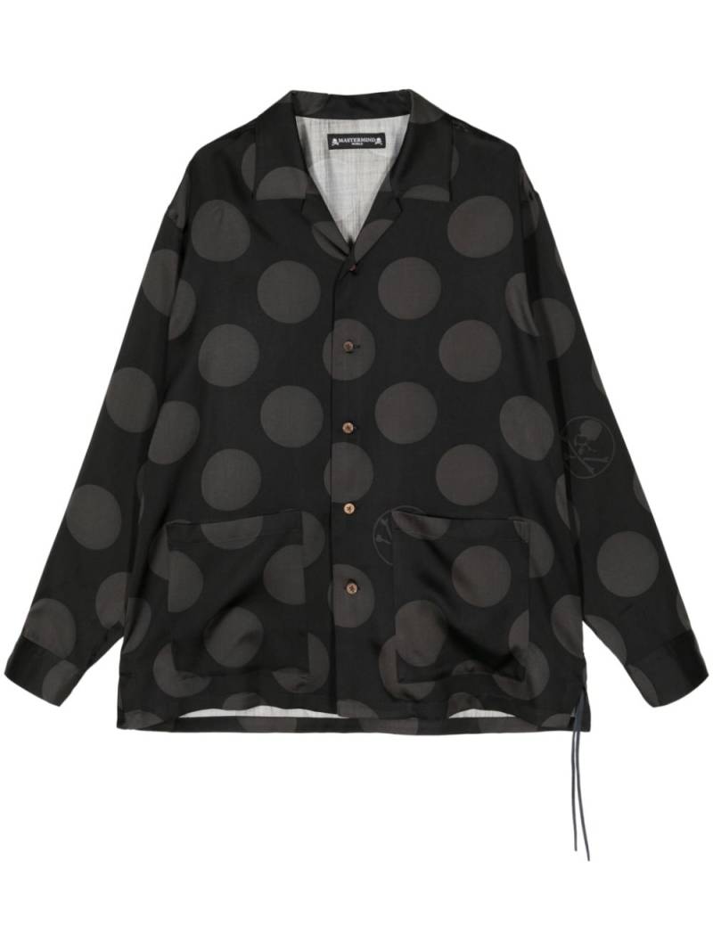 Mastermind World polka-dot silk shirt - Black von Mastermind World