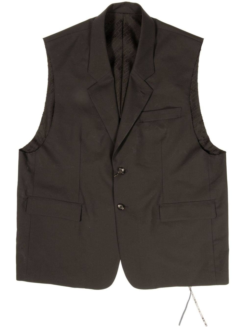 Mastermind World skull cotton waistcoat - Black von Mastermind World