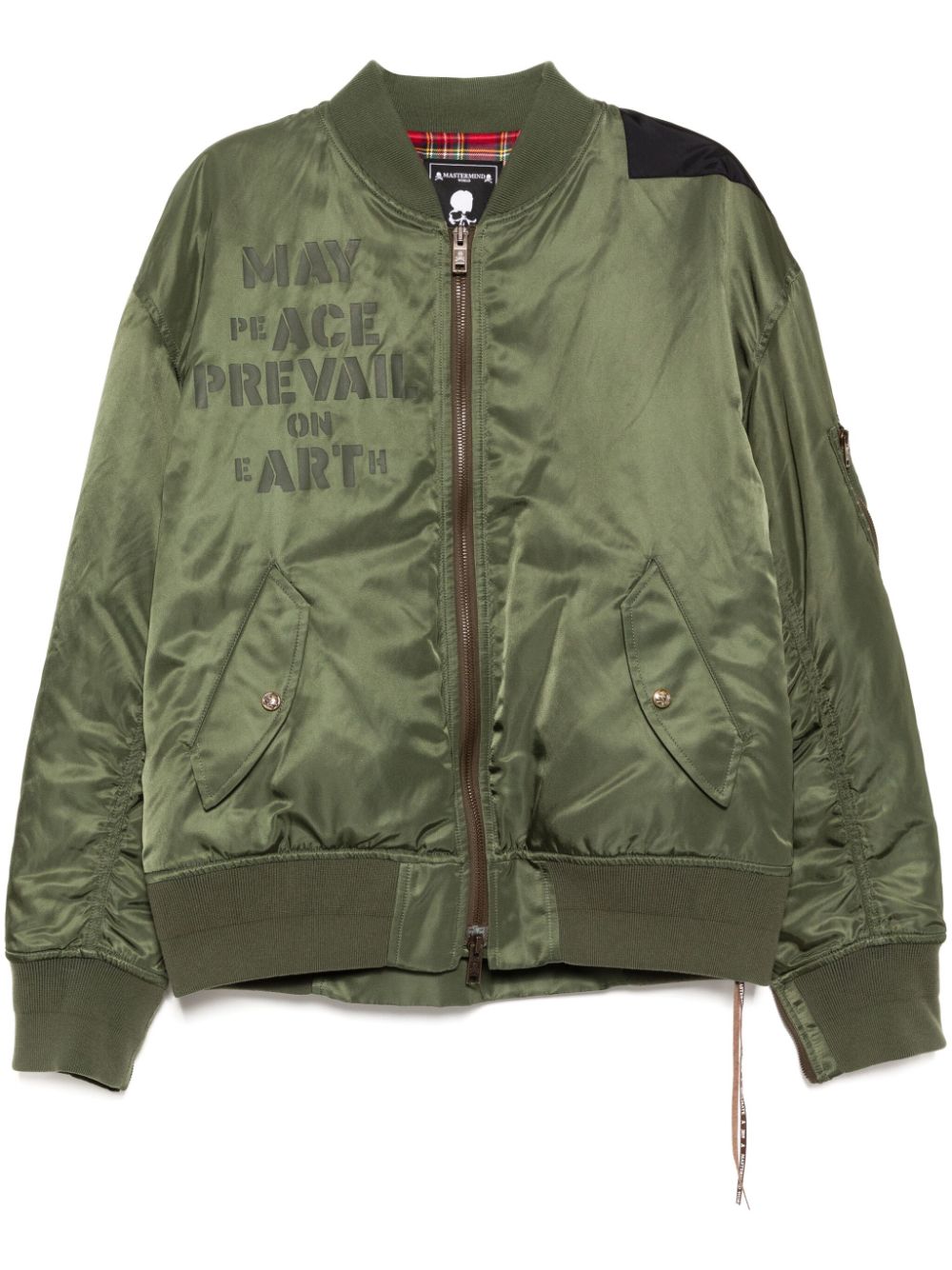 Mastermind World zip-up bomber jacket - Green von Mastermind World