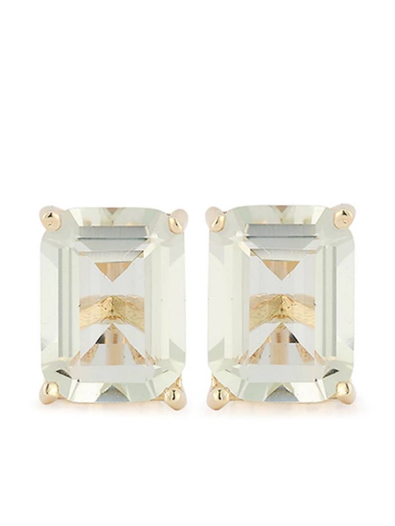 Mateo 14kt yellow gold green amethyst stud earrings von Mateo