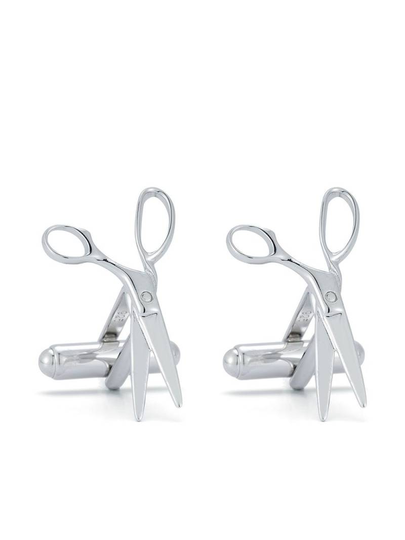 Mateo scissor shape cufflinks - Silver von Mateo