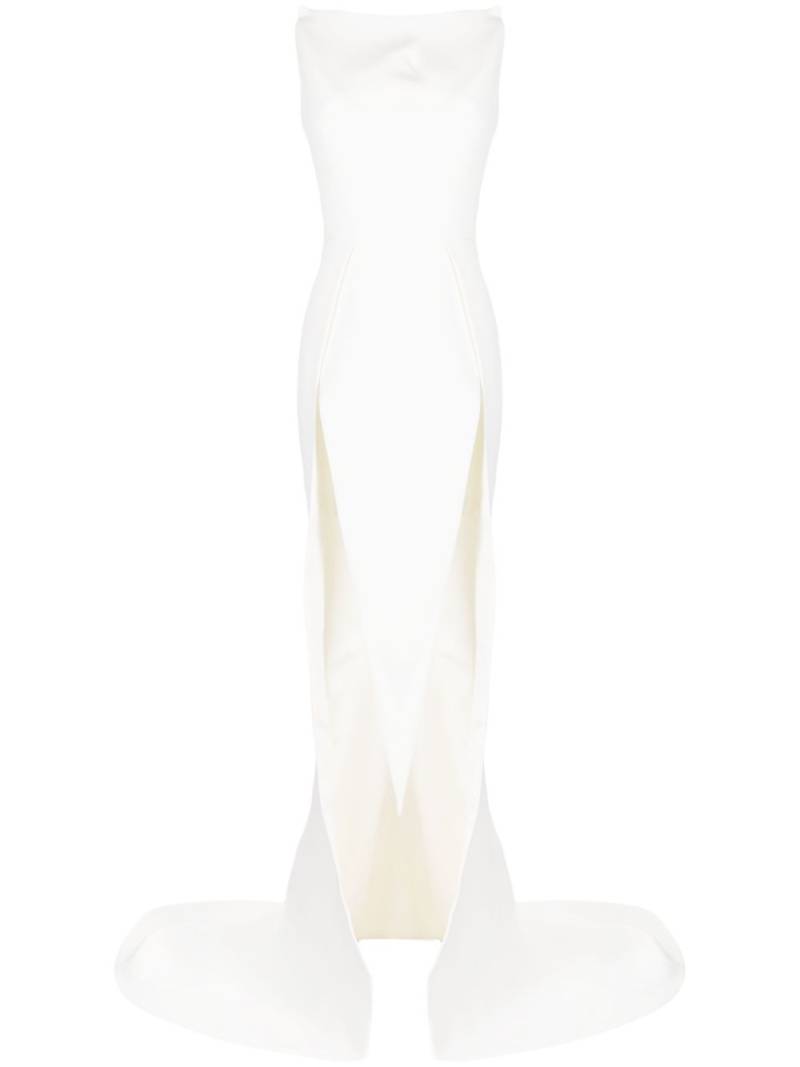 Maticevski Obcession fishtail-train gown - White von Maticevski