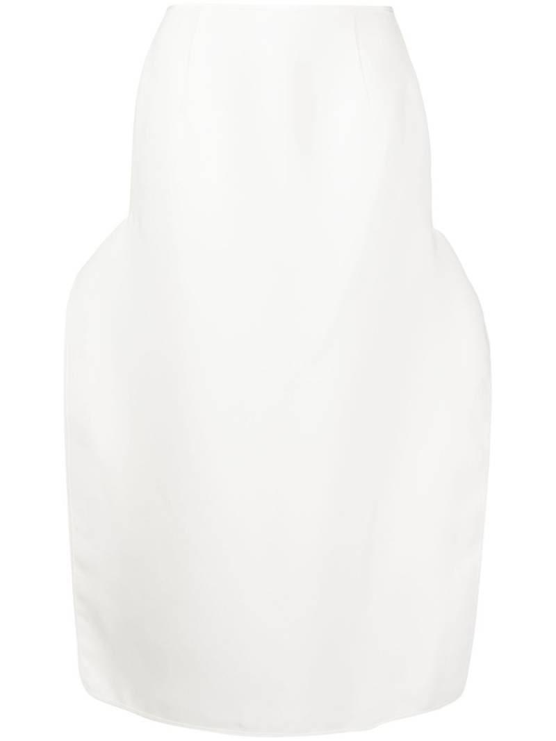 Maticevski Pureness Cut Away skirt - White von Maticevski