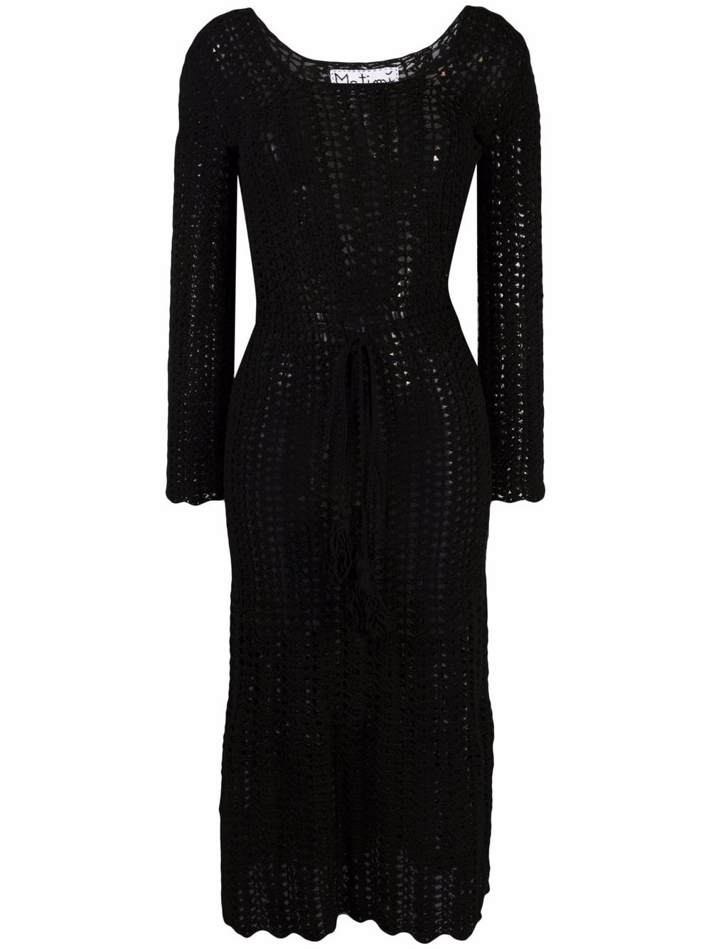 Matimì crochet tie-waist dress - Black von Matimì