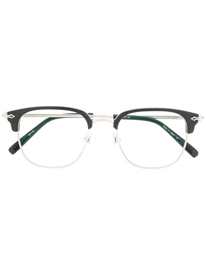 Matsuda horn-rimmed glasses - Black von Matsuda