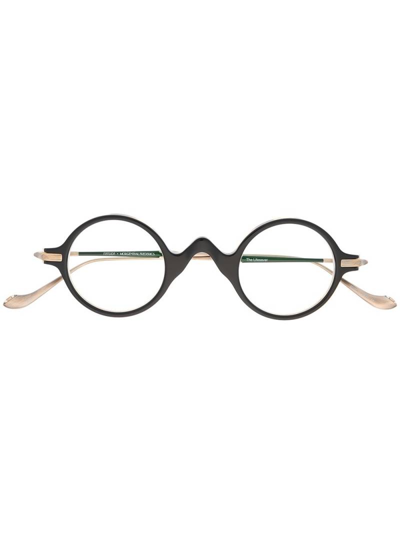 Matsuda round frame glasses - Black von Matsuda