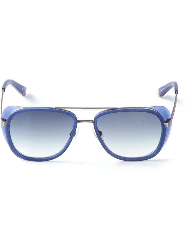 Matsuda square frame sunglasses - Blue von Matsuda