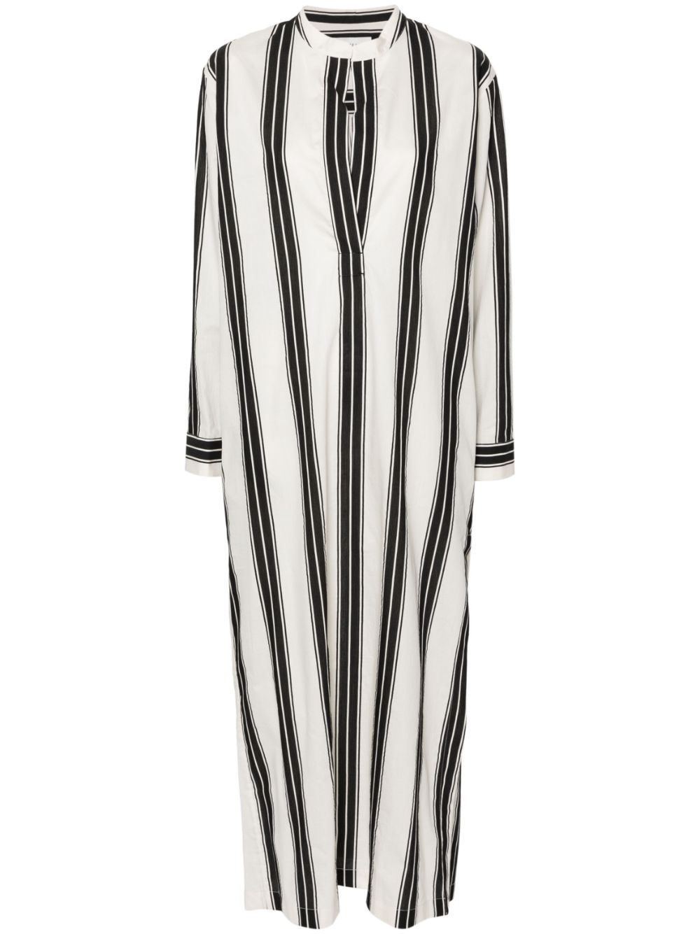 Matteau Djellaba striped maxi dress - Black von Matteau