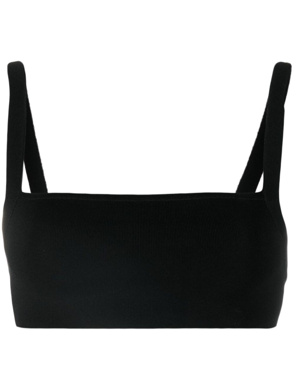 Matteau ribbed-knit crop top - Black von Matteau