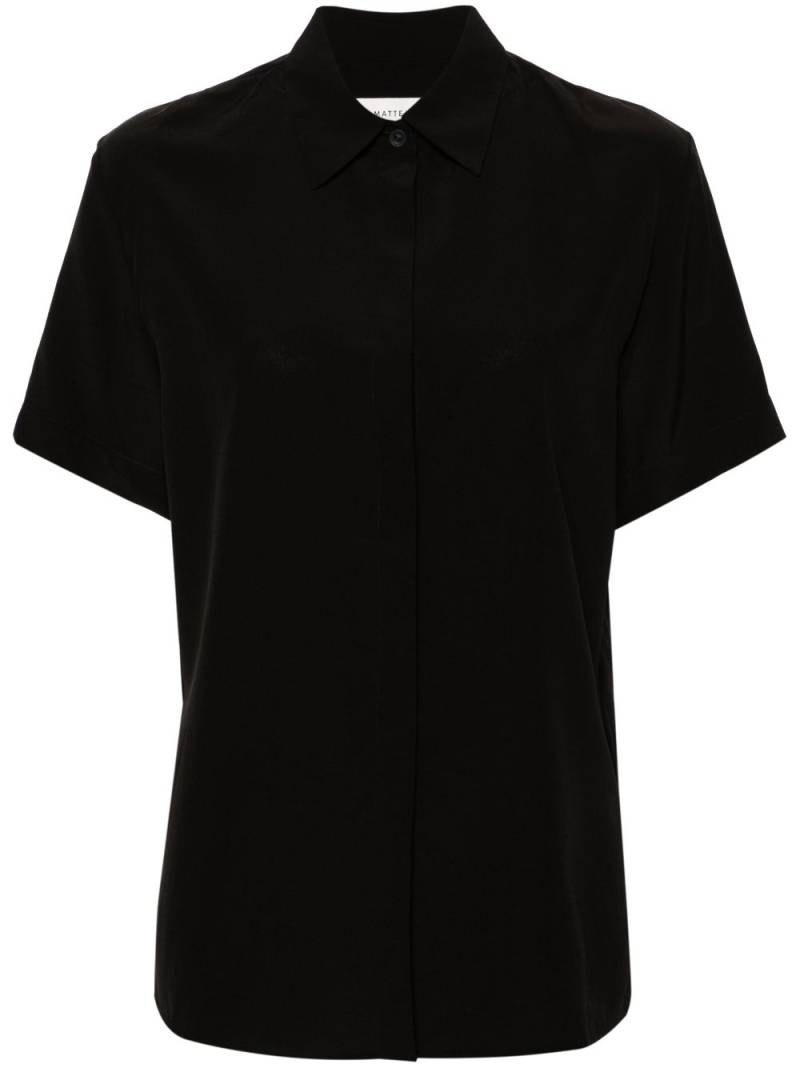 Matteau short-sleeve silk shirt - Black von Matteau