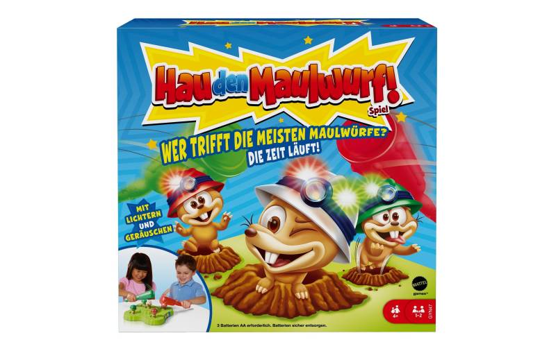 Mattel games Spiel »Hau den Maulwurf!« von MATTEL GAMES