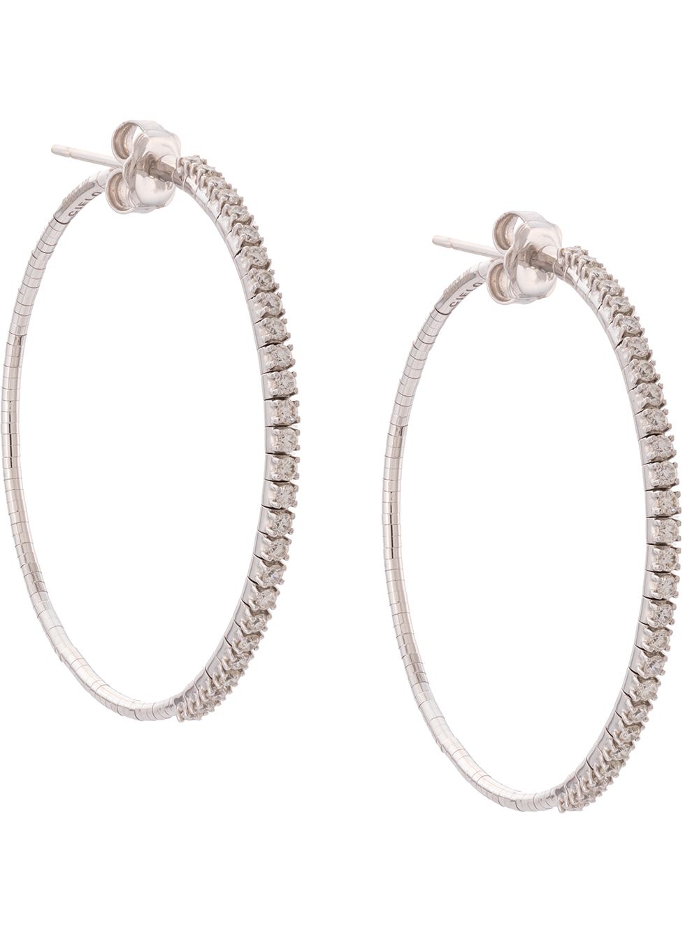 Mattia Cielo embellished hoop earrings - Gold von Mattia Cielo