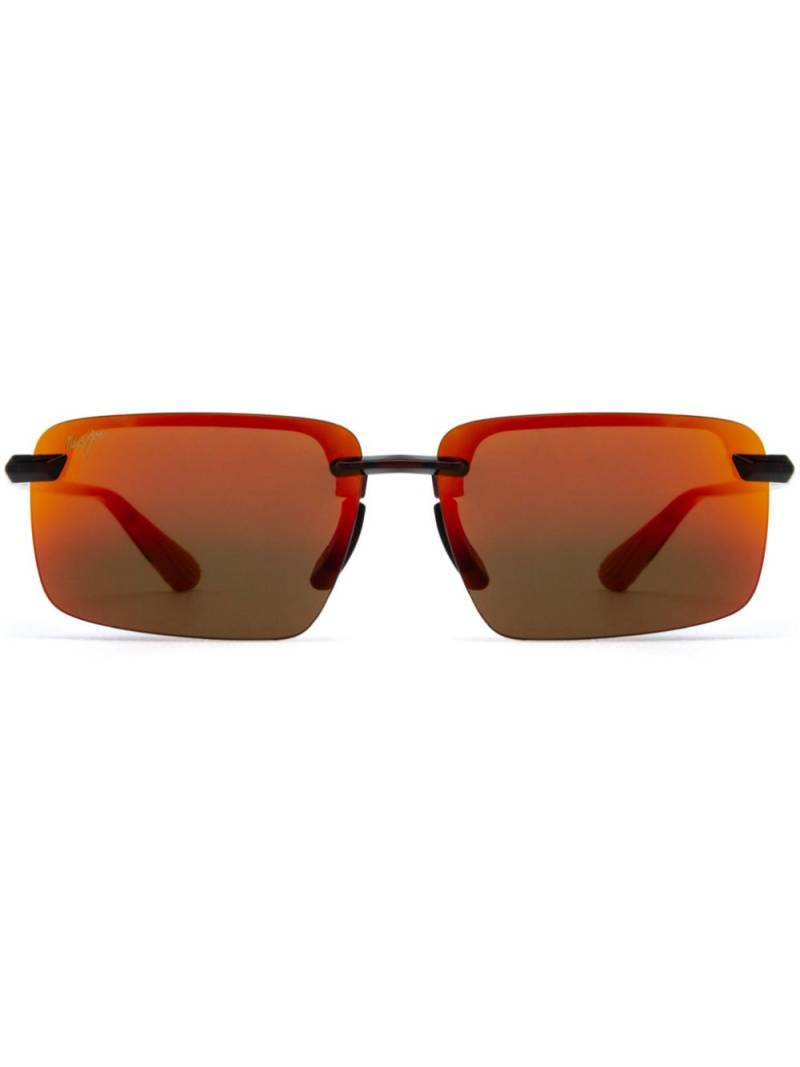 Maui Jim rectangle-frame sunglasses - Red von Maui Jim