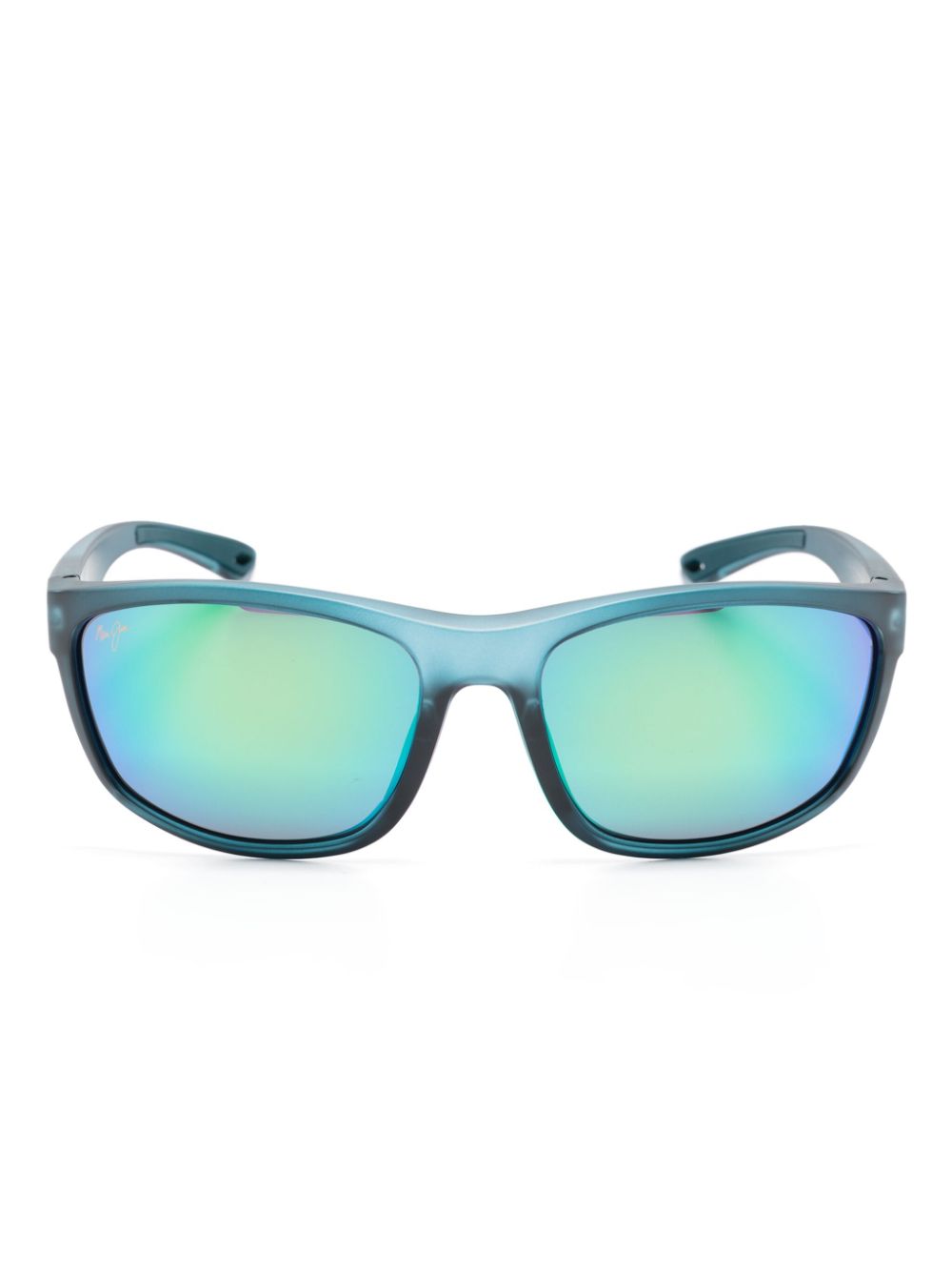 Maui Jim Predator 03 logo-plaque sunglasses - Blue von Maui Jim