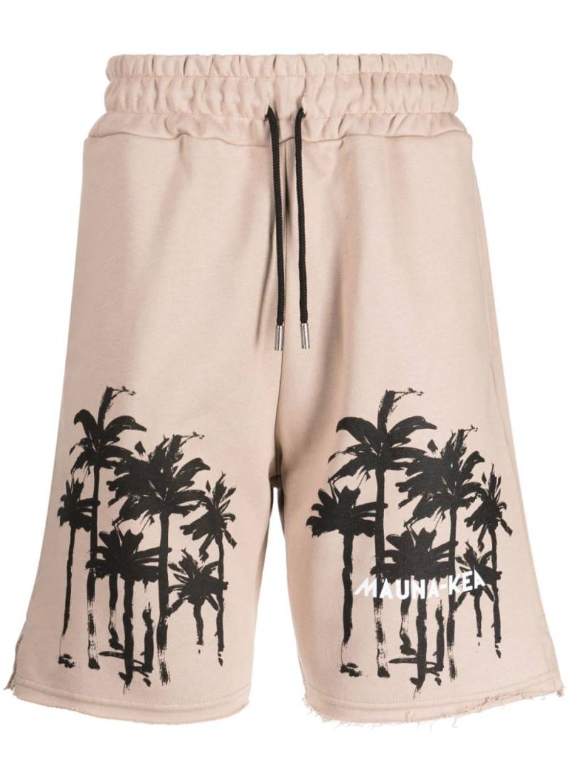 Mauna Kea Dark Palms cotton track shorts - Brown von Mauna Kea