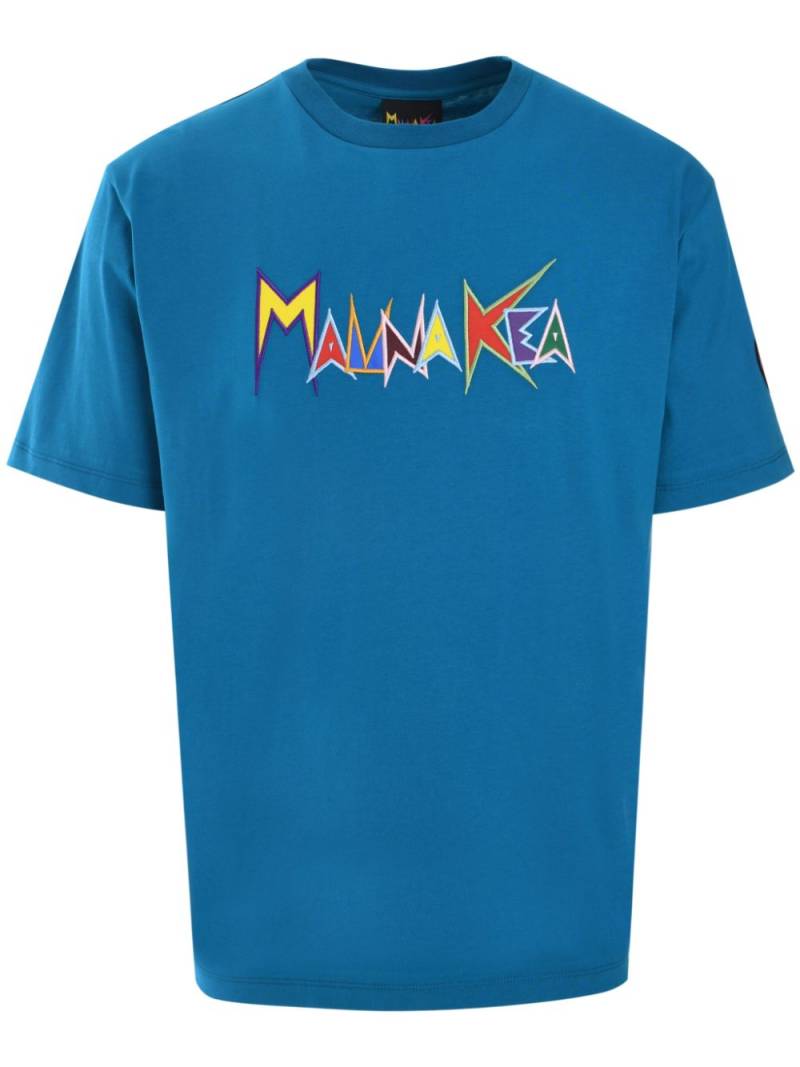 Mauna Kea Heritage Macro Logo-embroidered T-shirt - Blue von Mauna Kea