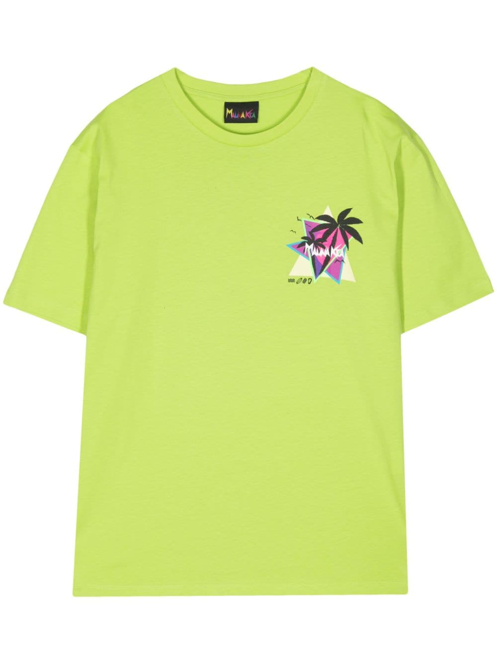 Mauna Kea Sunset Palms cotton T-shirt - Green von Mauna Kea