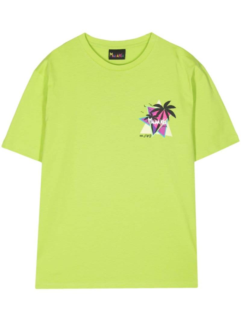 Mauna Kea Sunset Palms cotton T-shirt - Green von Mauna Kea