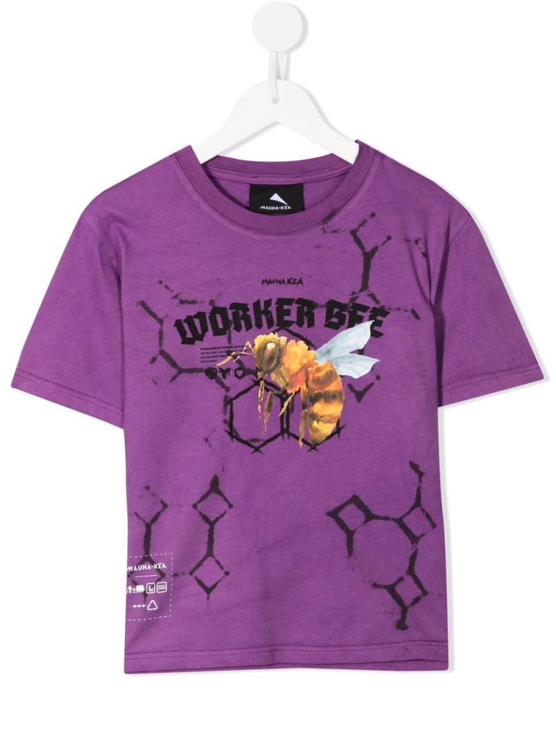 Mauna Kea graphic-print cotton T-shirt - Purple von Mauna Kea