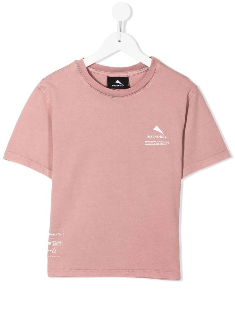 Mauna Kea logo print crew-neck T-shirt - Pink von Mauna Kea