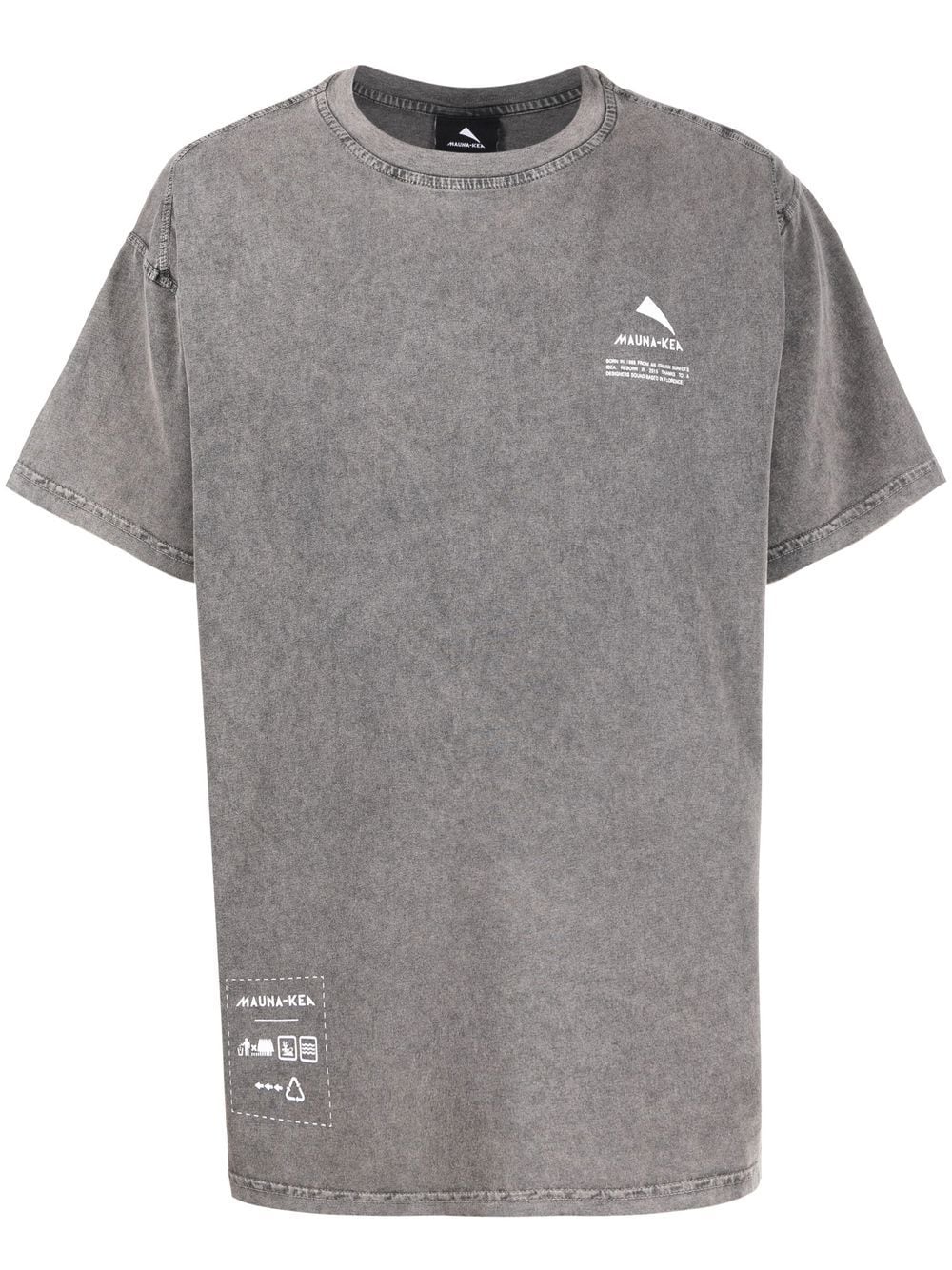 Mauna Kea logo-print short-sleeved T-shirt - Grey von Mauna Kea