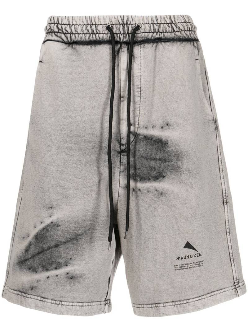 Mauna Kea stonewashed logo-print shorts - Grey von Mauna Kea