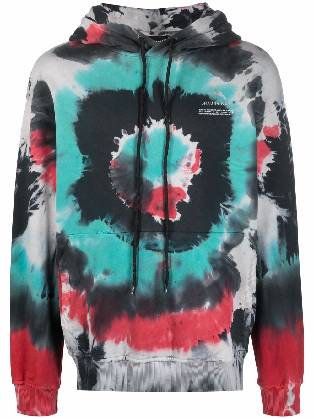 Mauna Kea tie-dye print hoodie - Grey von Mauna Kea