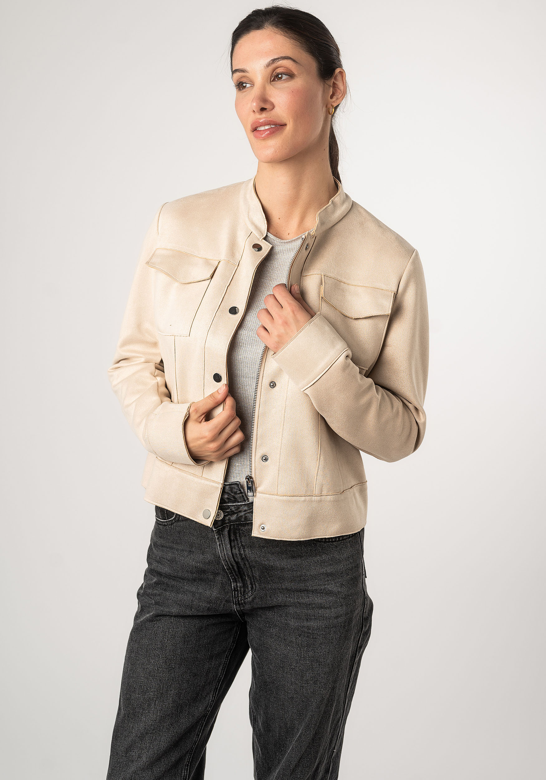 Mauritius Lederimitatjacke »2Wmaryama«, in Unifarbe Mauritius Lederimitatjacke »2Wmaryama«, in Unifarbe von Mauritius