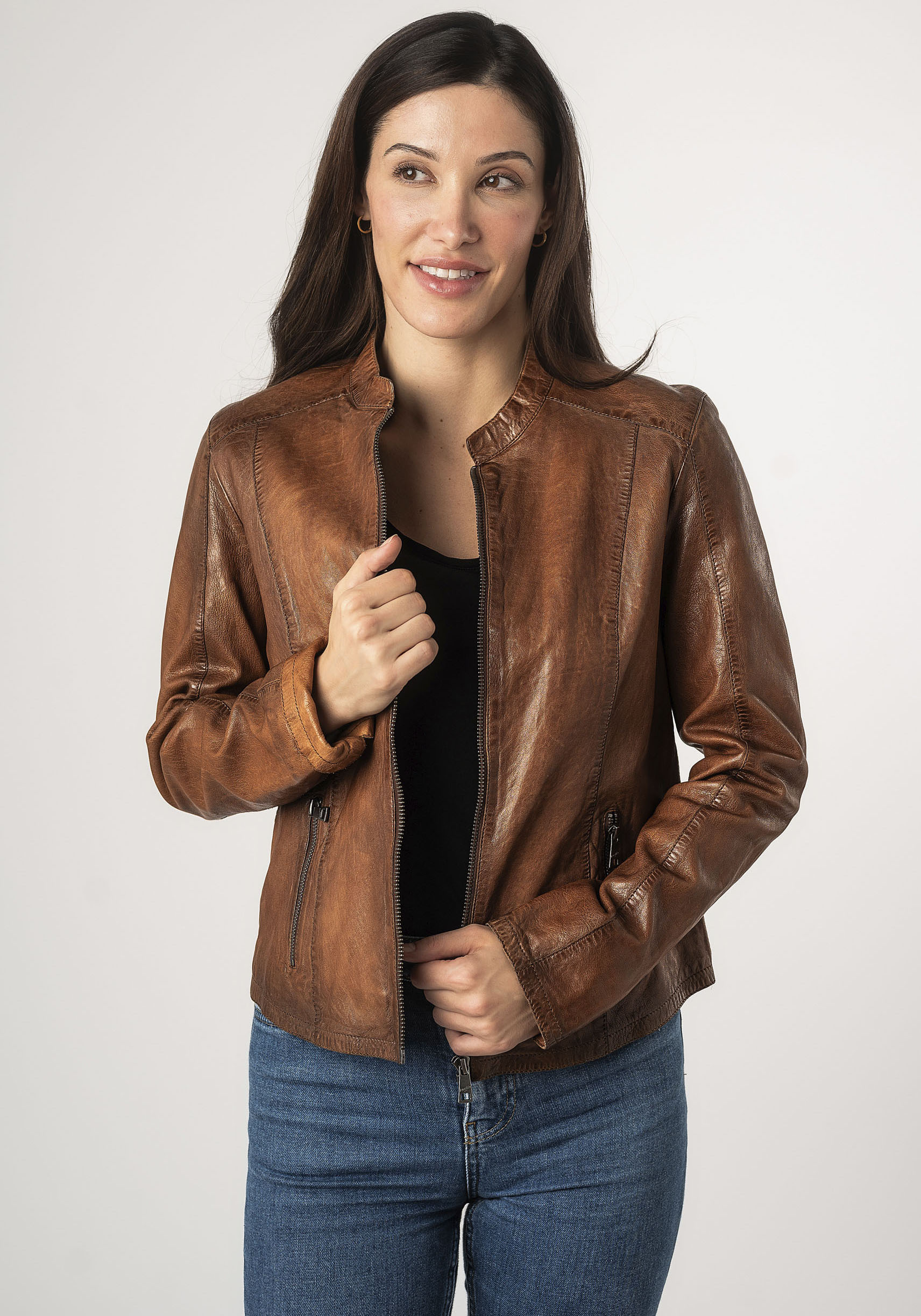 Mauritius Lederjacke »MWAndriana«, mit Stehkragen Mauritius Lederjacke »MWAndriana«, mit Stehkragen von Mauritius
