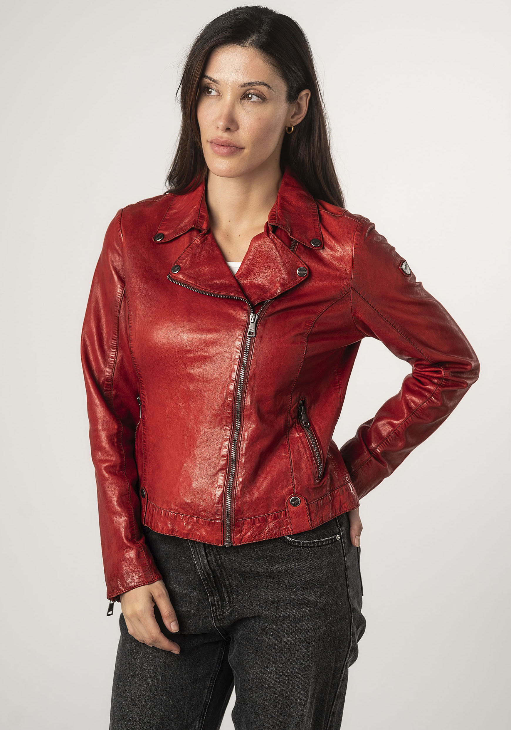 Mauritius Lederjacke »MWFayola«, mit Umlegekragen Mauritius Lederjacke »MWFayola«, mit Umlegekragen von Mauritius