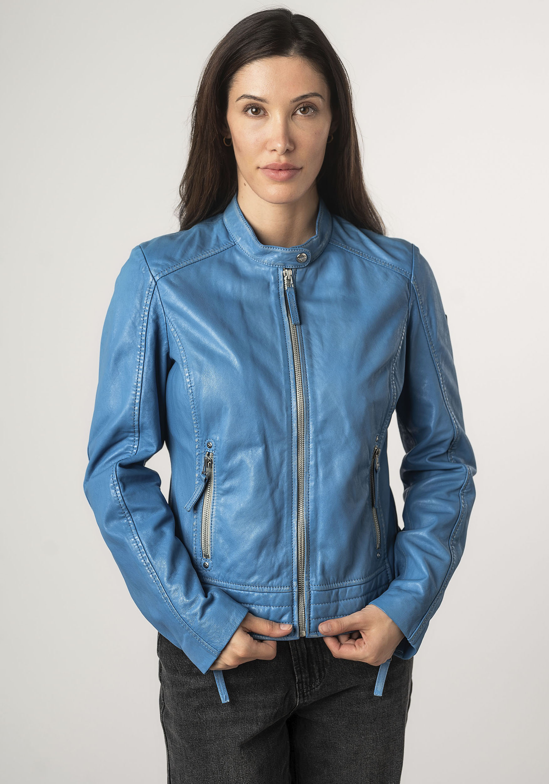 Mauritius Lederjacke »MWFilla«, mit kleinem Stehkragen Mauritius Lederjacke »MWFilla«, mit kleinem Stehkragen von Mauritius
