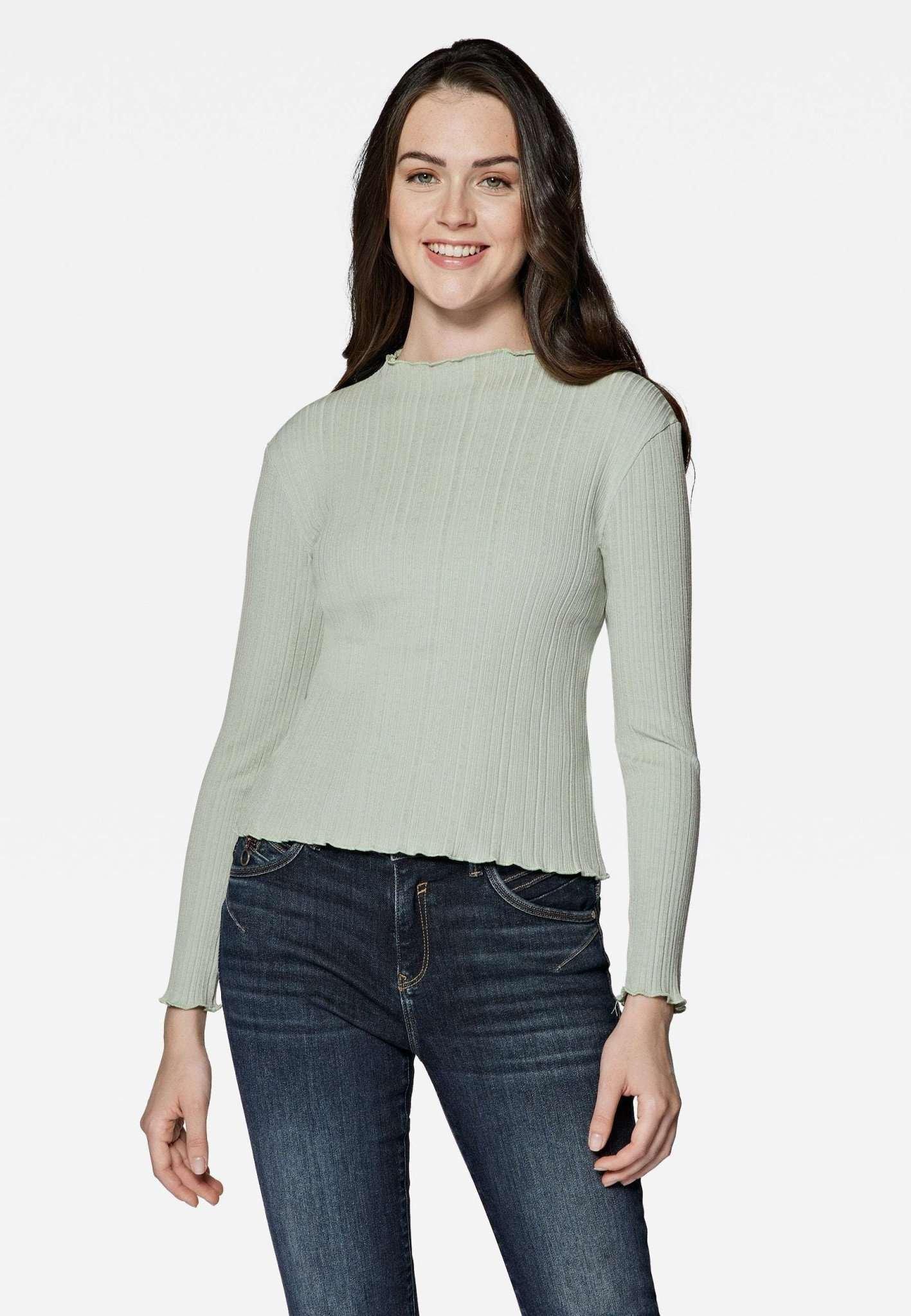 Langarmshirts Long Sleeve Top Damen Mint L von Mavi