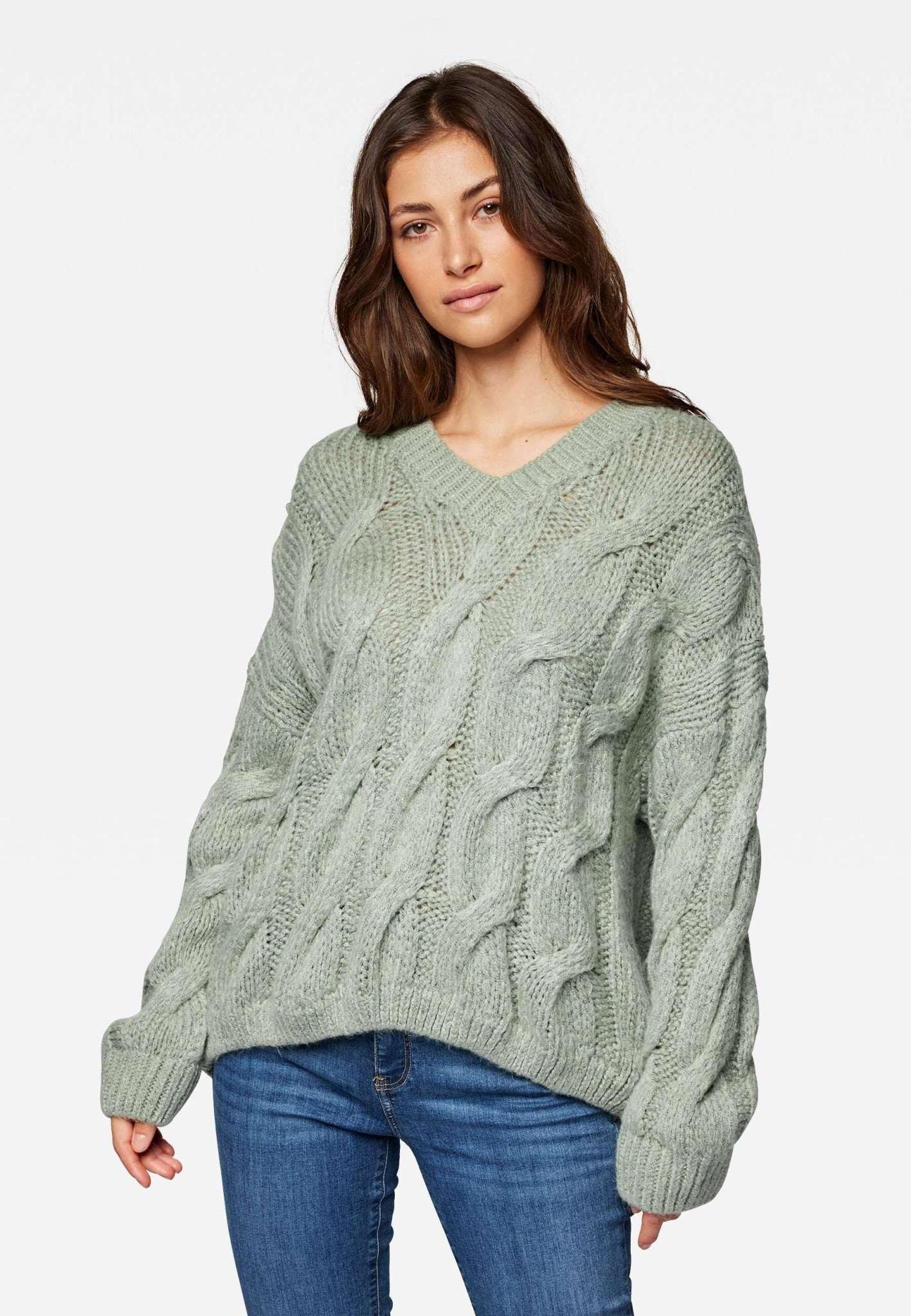 Pullover V Neck Sweater Damen Mint M von Mavi